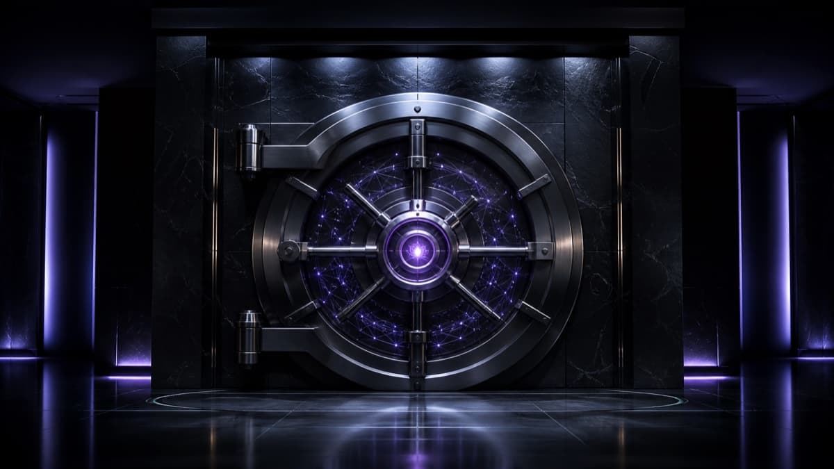 Luxury technology vault representing protected legacy access